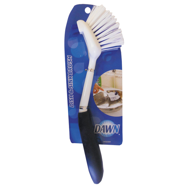 Dawn Dish & Sink Brush, Plastic, 8" Handle, 1 1/2" Bristles, Blue, PK3 235083